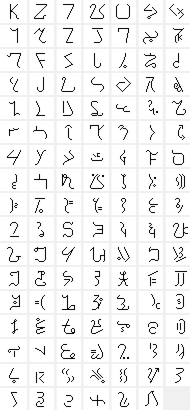 Kandorian Alphabet